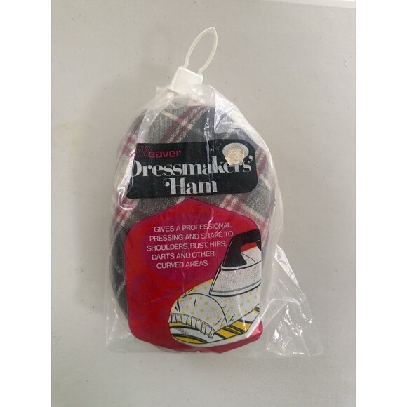 Vintage Weaver Plaid Dressmakers Ham Pressing Ironing Pres-Kloth Stow Ohio - Picture 1 of 2